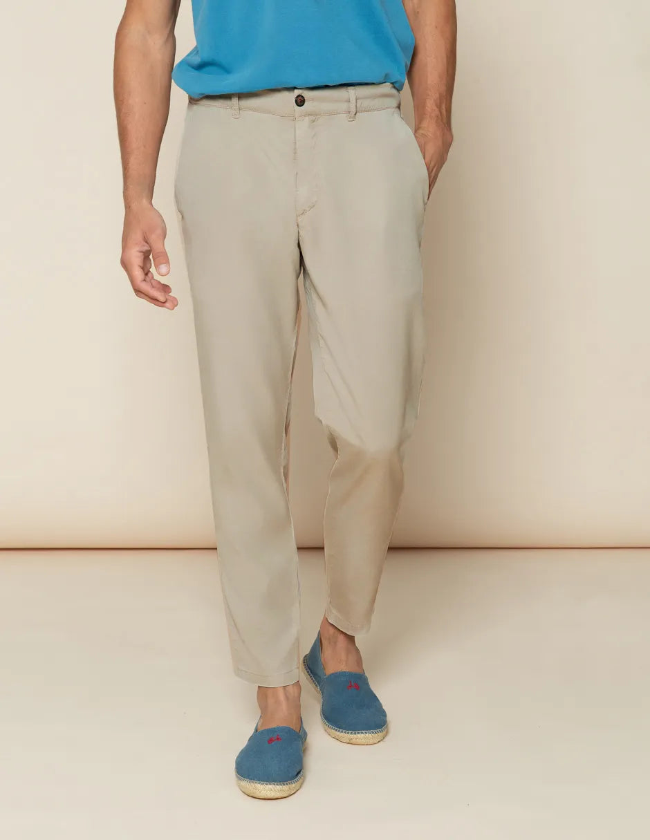 Pantalón jogging beige