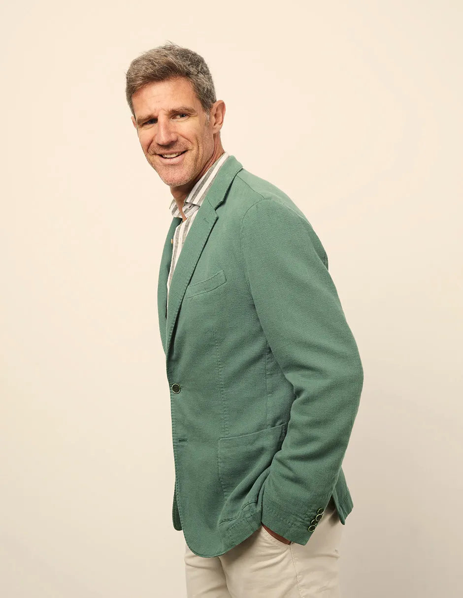 Americana de hombre verde