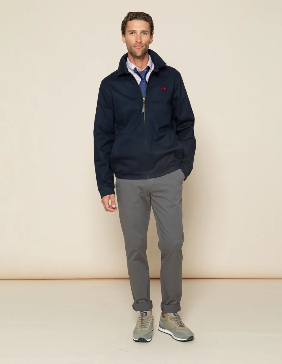 Chaqueta fina marino hombre