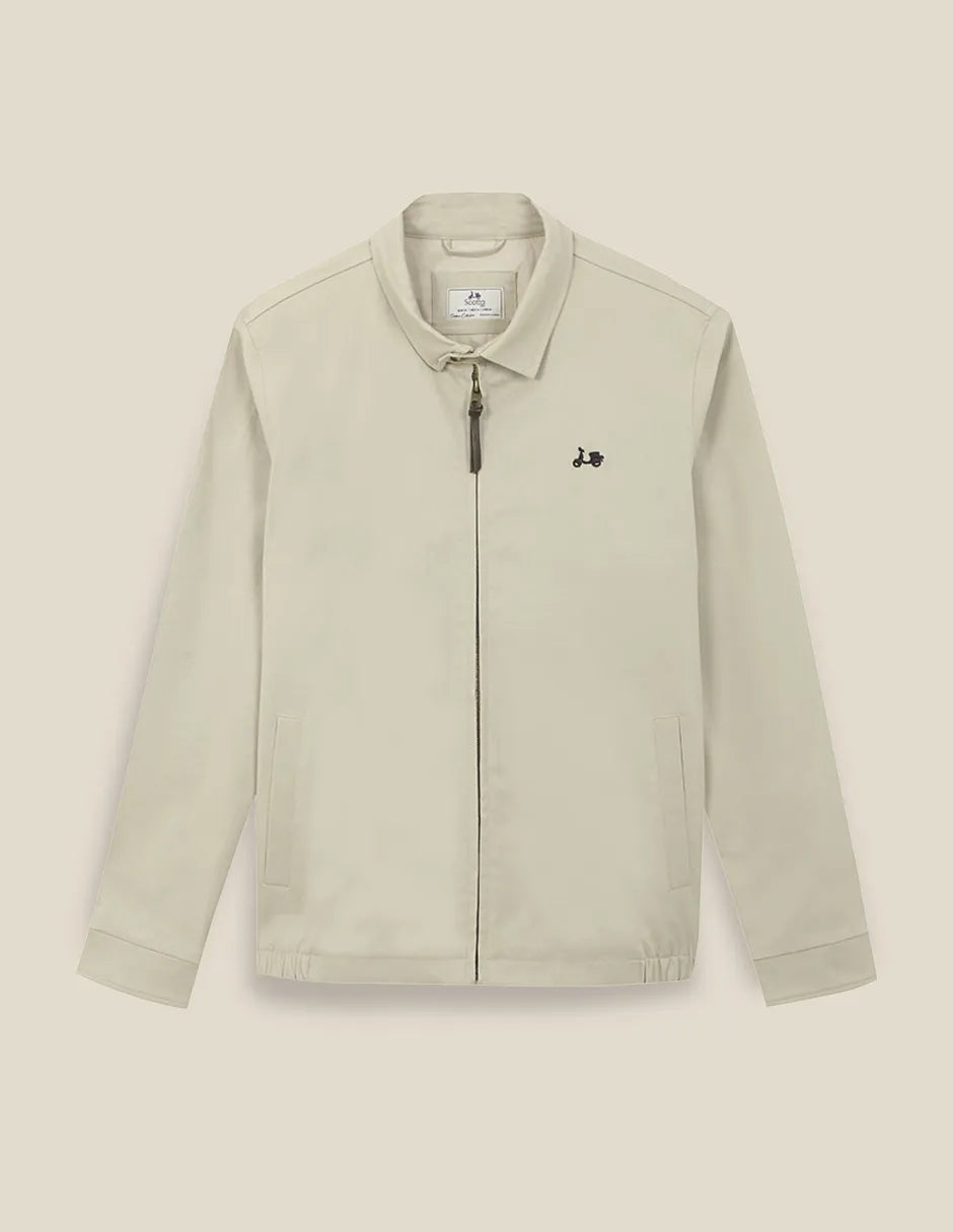 Chaqueta fina beige hombre