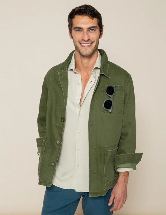 Chaqueta verde de primavera