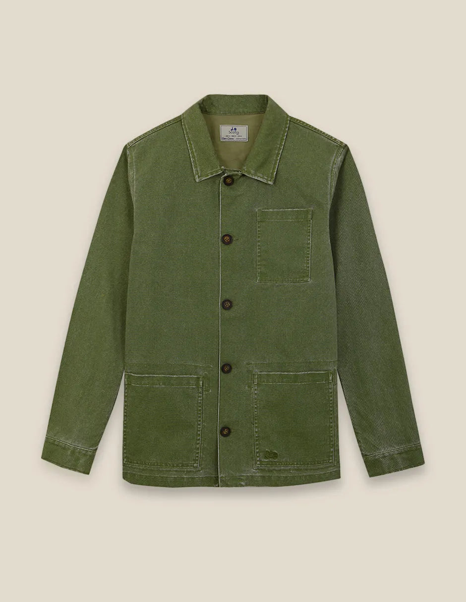 Chaqueta verde de primavera