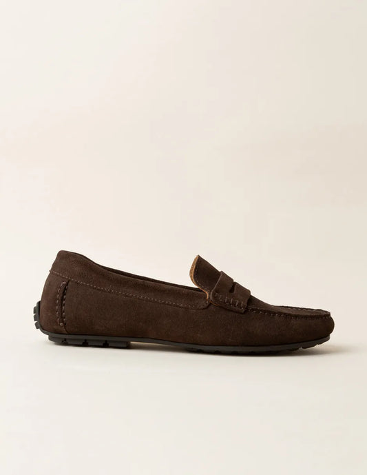 Mocasín de ante marrón