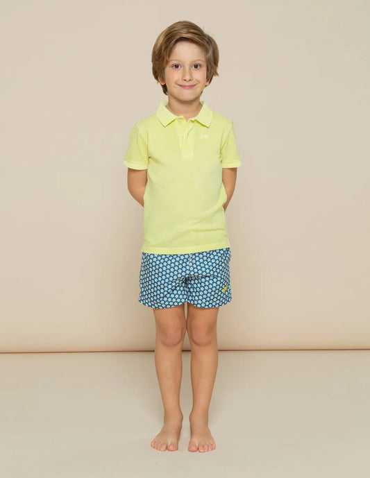 Polo de manga corta amarillo de niño