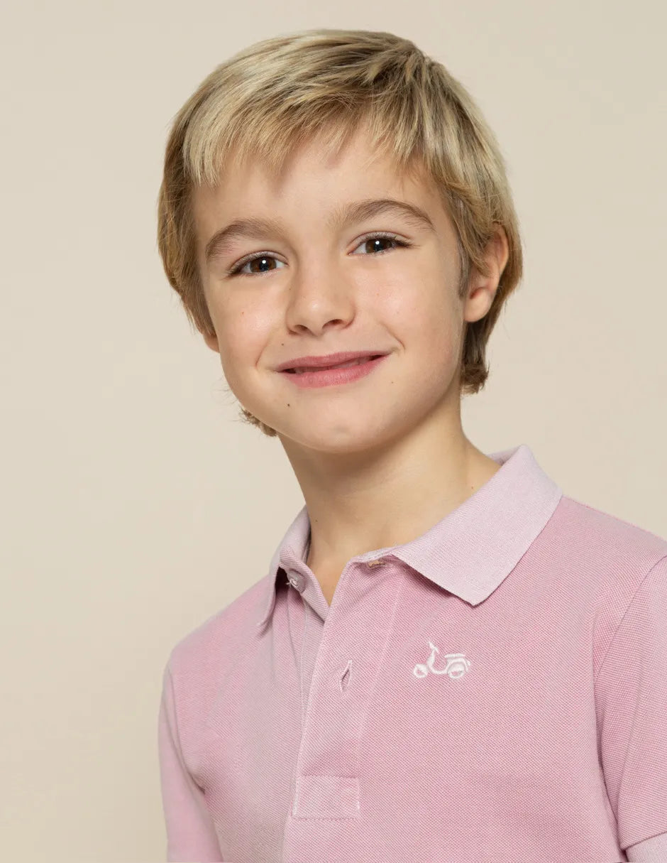 Polo de manga corta rosa