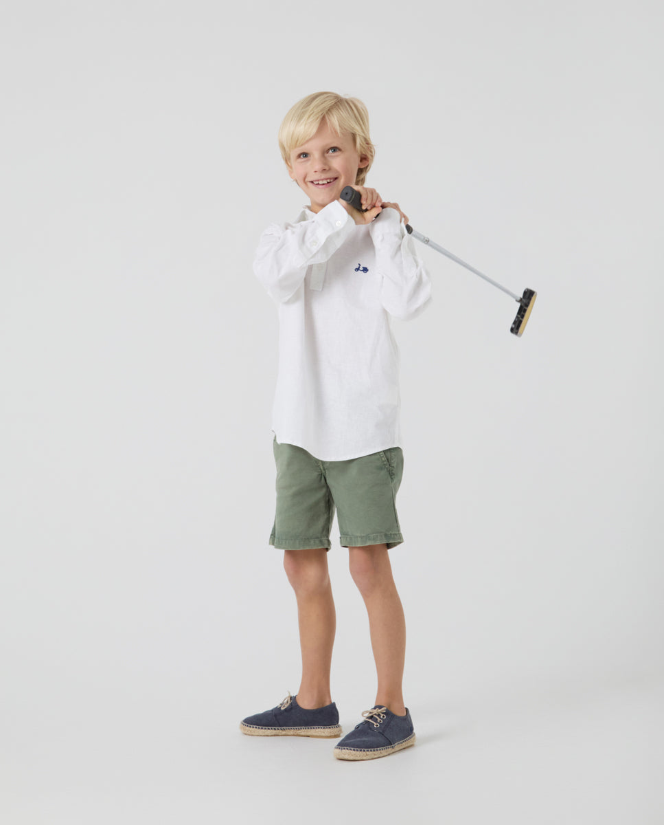 Camisa niño polera lissome li-co blanco | SCOTTA