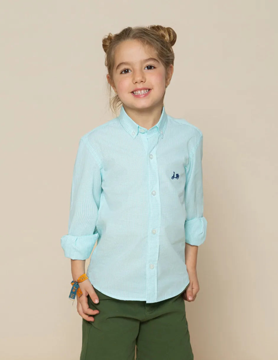 Camisa de niño cuadros Vichy