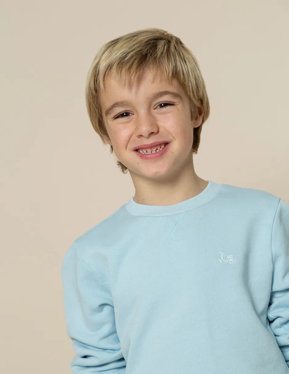 Sudadera niño azul
