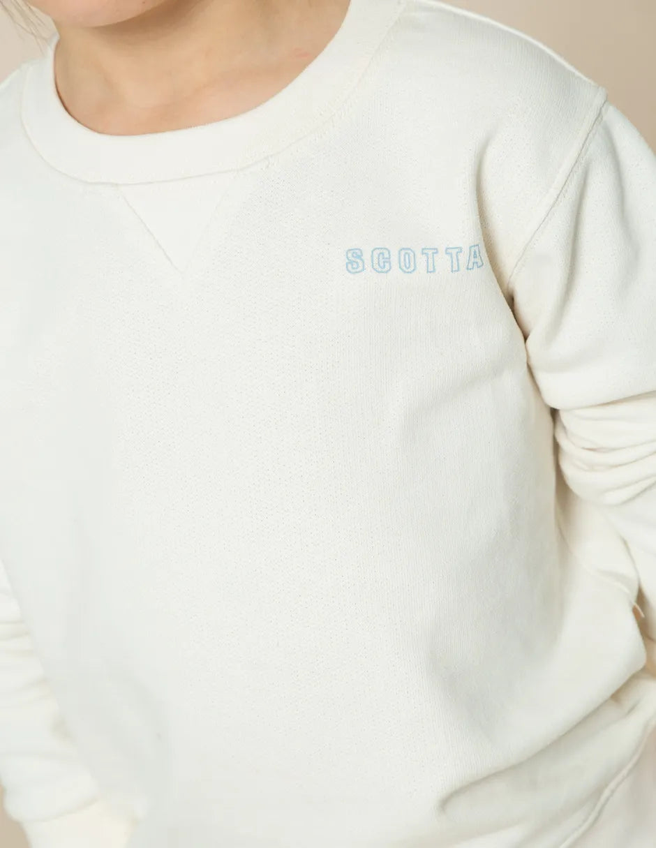 Sudadera niño blanca con dibujo