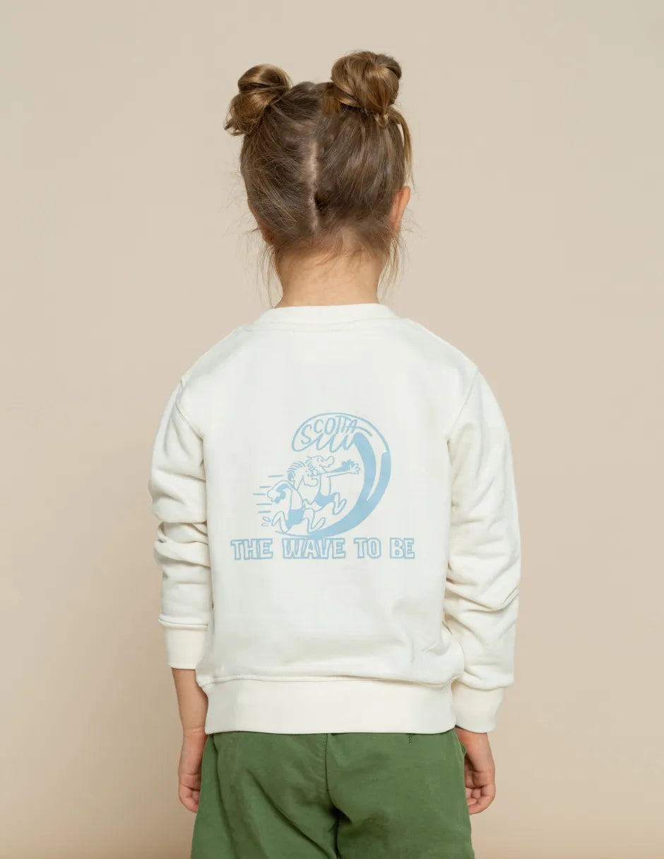 Sudadera niño wave crudo