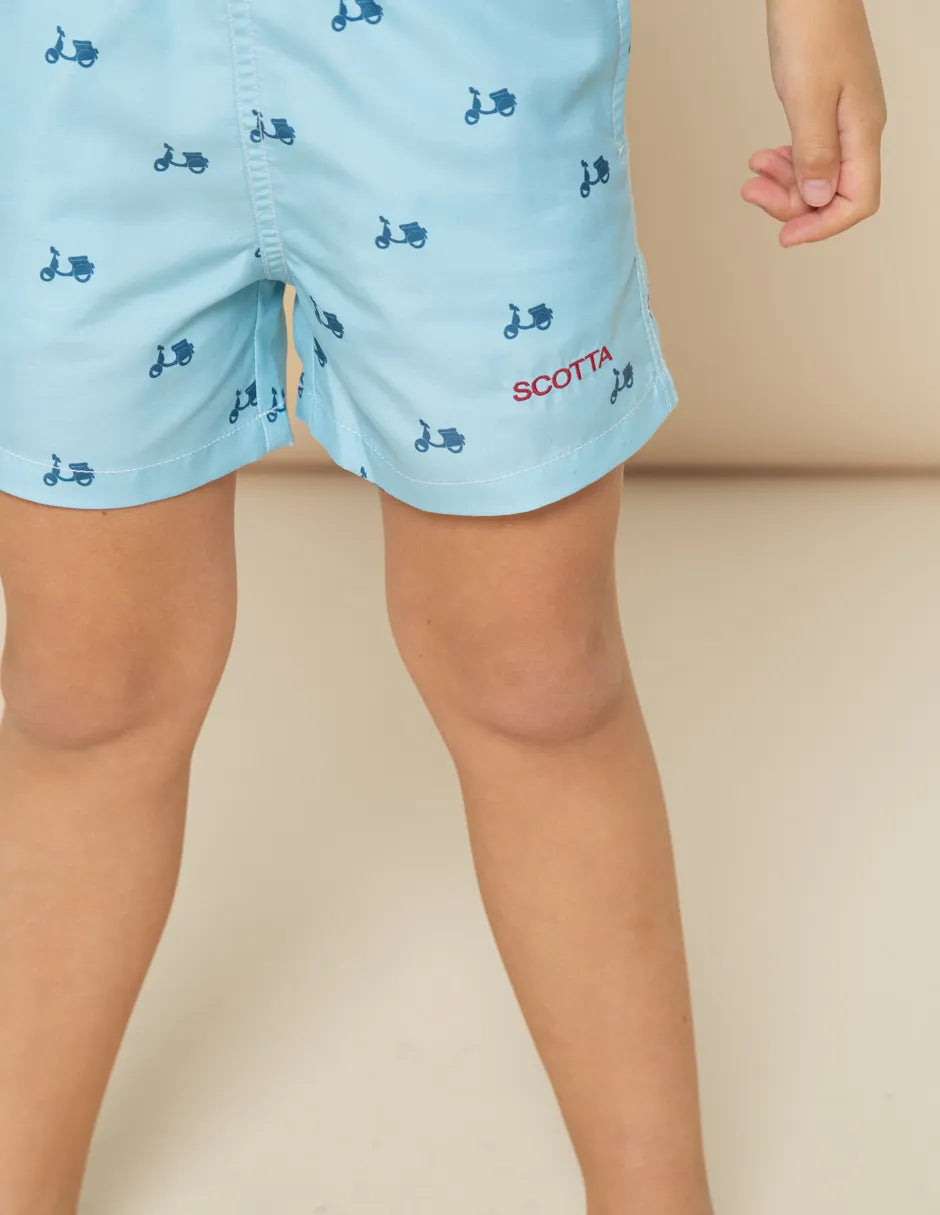 Bañador estampado azul de niño