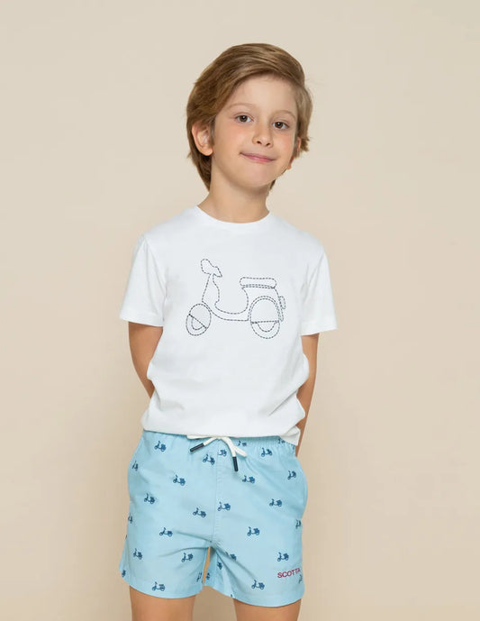Bañador estampado azul de niño