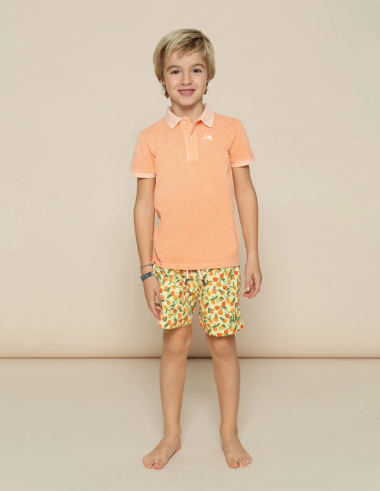 Bañador niño naranjas