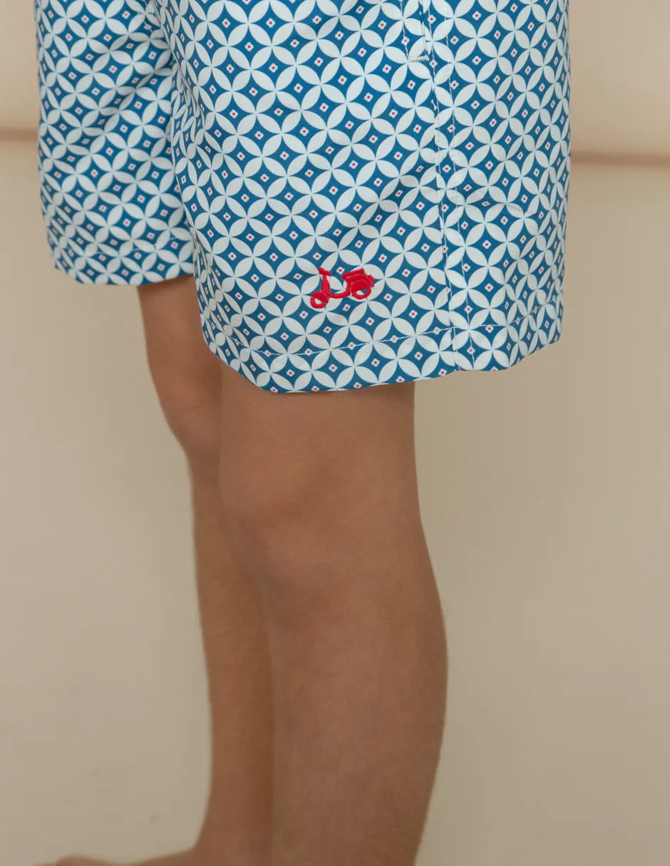 Bañador niño estampado azul