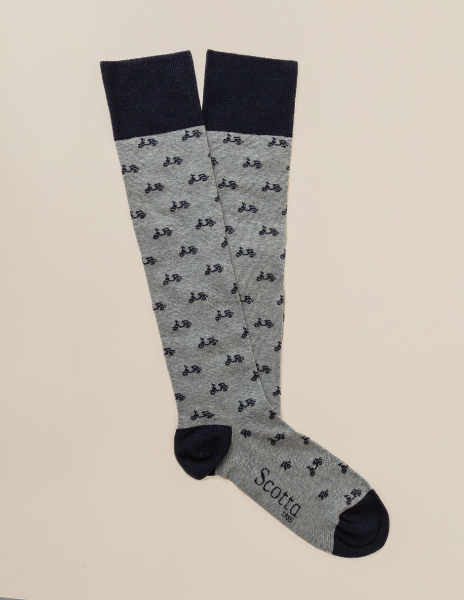 Calcetines largos logo gris