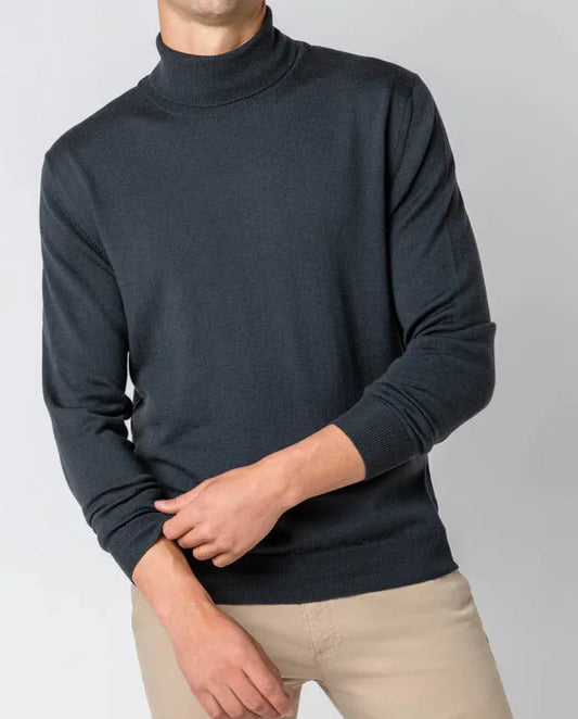 Jersey cuello cisne gris oscuro | SCOTTA