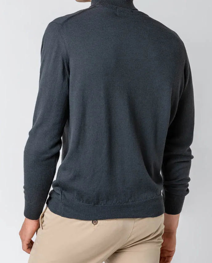 Jersey cuello cisne gris oscuro | SCOTTA