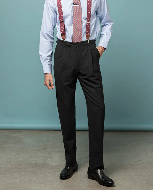 Pantalon vestir gris oscuro