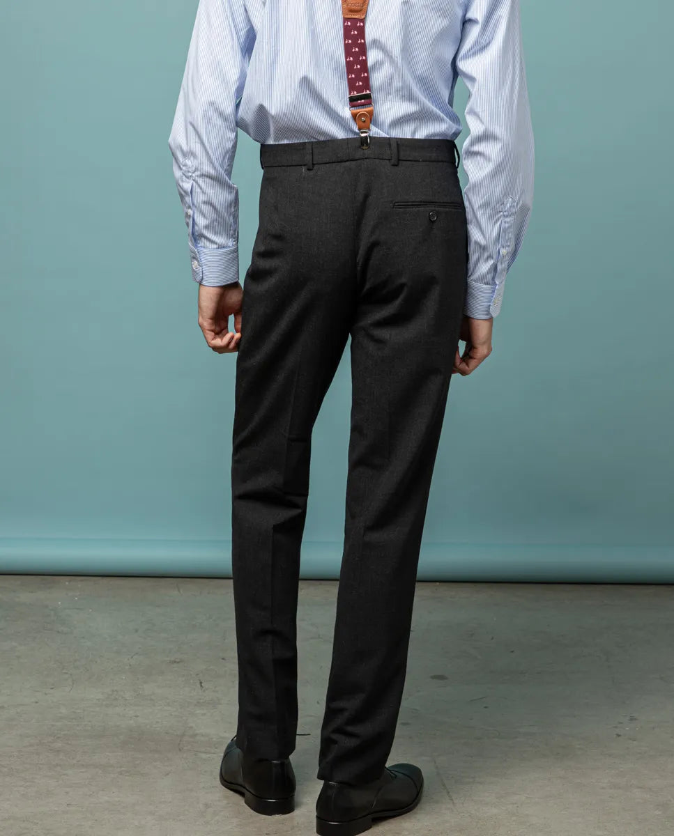 Calça social cinza escuro