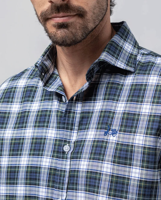 Camisa cuadro alpes verde