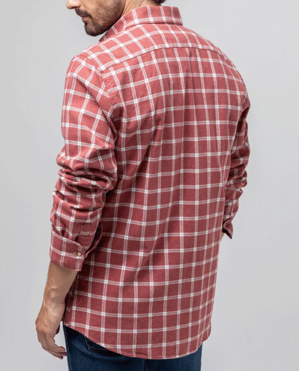 Camisa cuadro zermatt teja