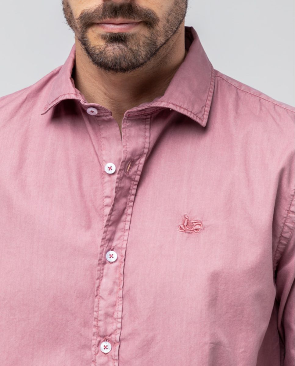 Camisa sarga rosa