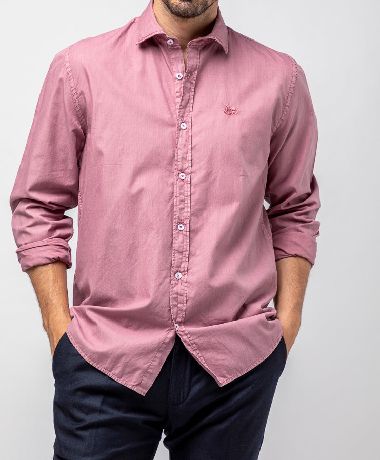 Camisa sarga rosa