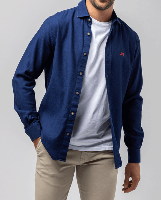 Camisa denim estructura indigo