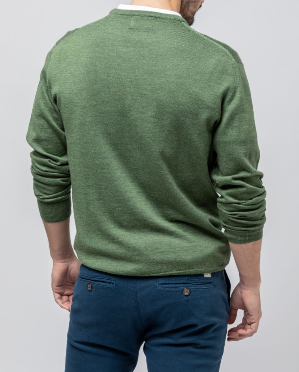 Suéter verde merino box