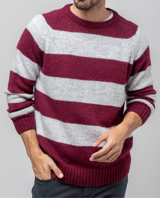 Jersey stripes burdeos