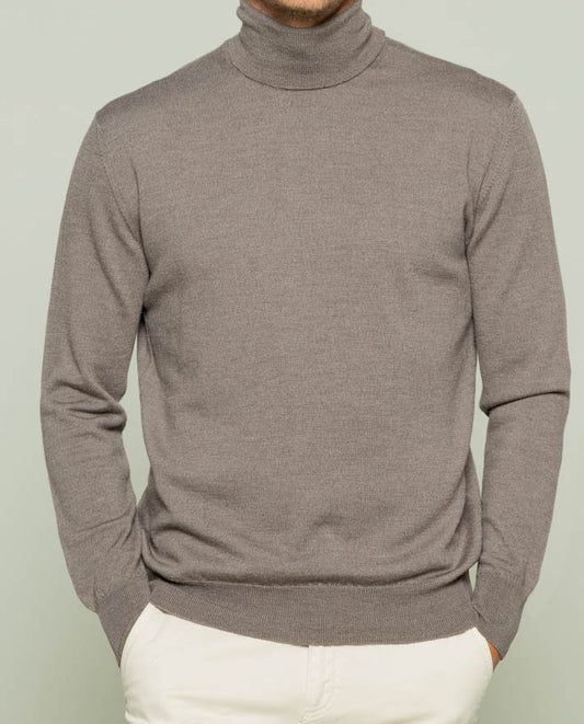Jersey turtle neck merino topo