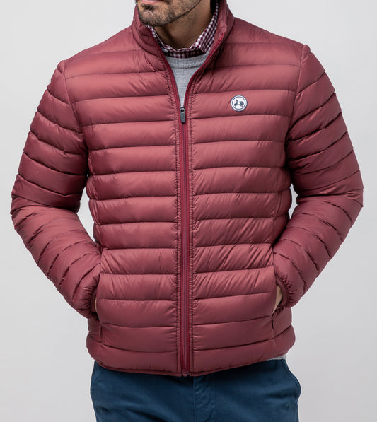 Plumas chaqueta burdeos