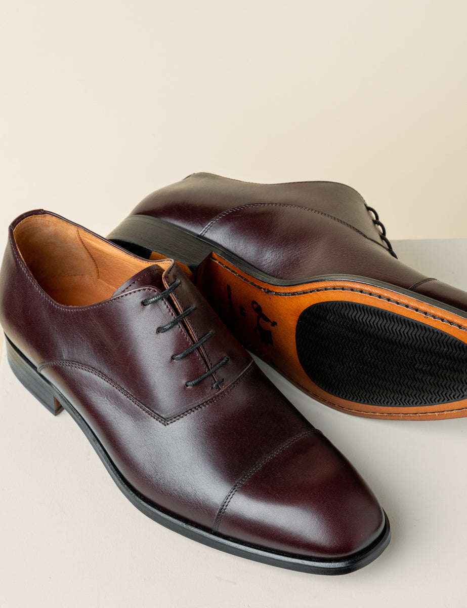 Zapato vestir cordon burdeos | SCOTTA