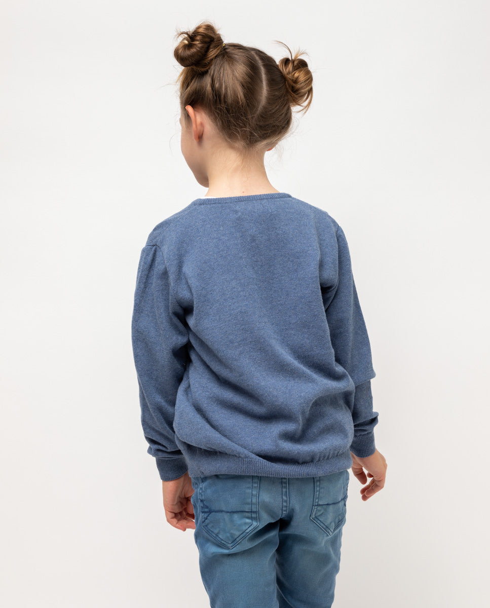 Jersey niño pico algodón denim