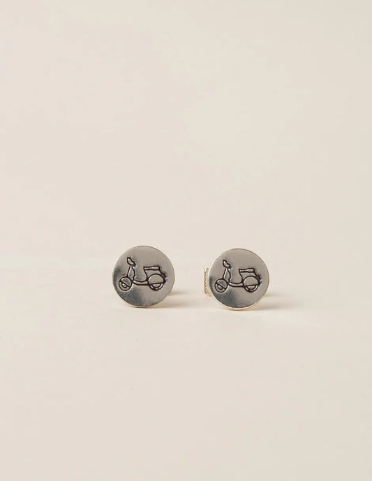 Gemelos de plata con logo