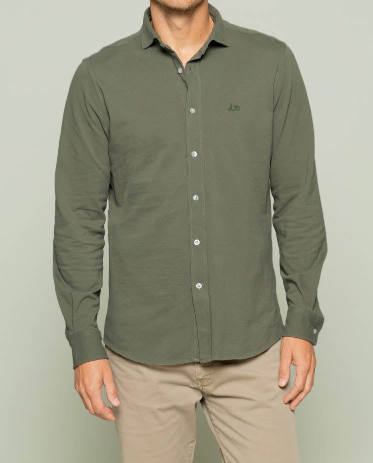 Camisa joy pique khaki | SCOTTA