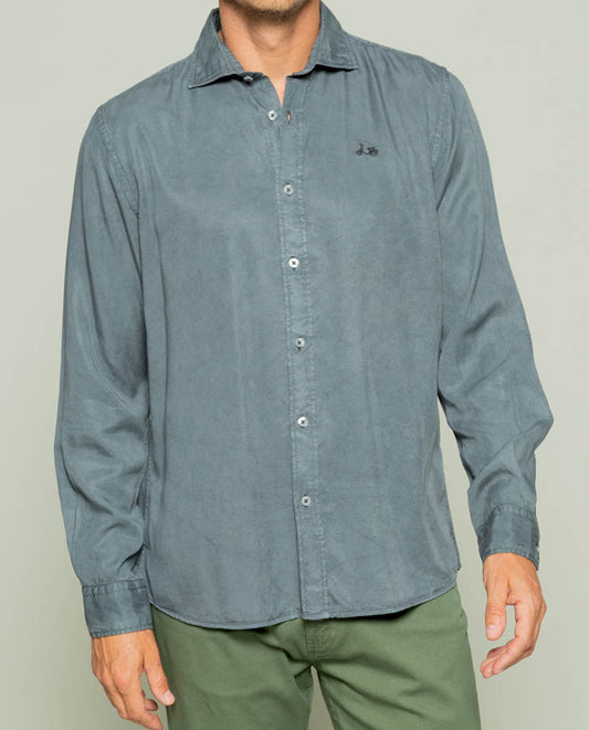 Camisa forest tencel antracita