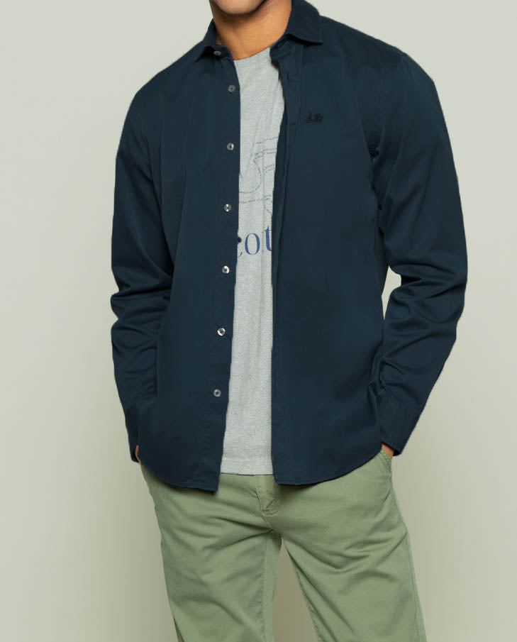 Camisa sarga marino | SCOTTA