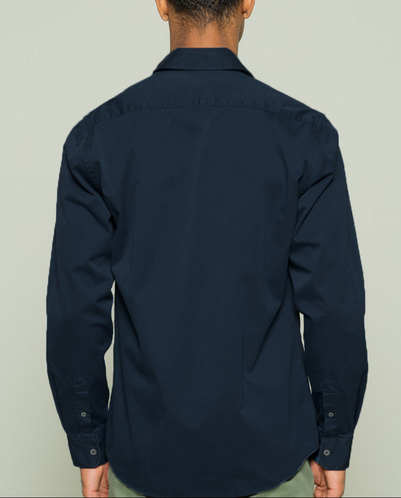 Camisa sarga marino | SCOTTA