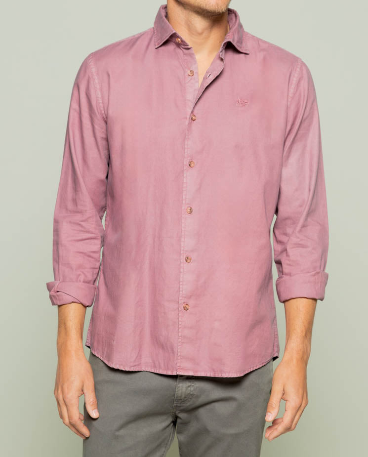 Camisa estructura pinpoint rosa