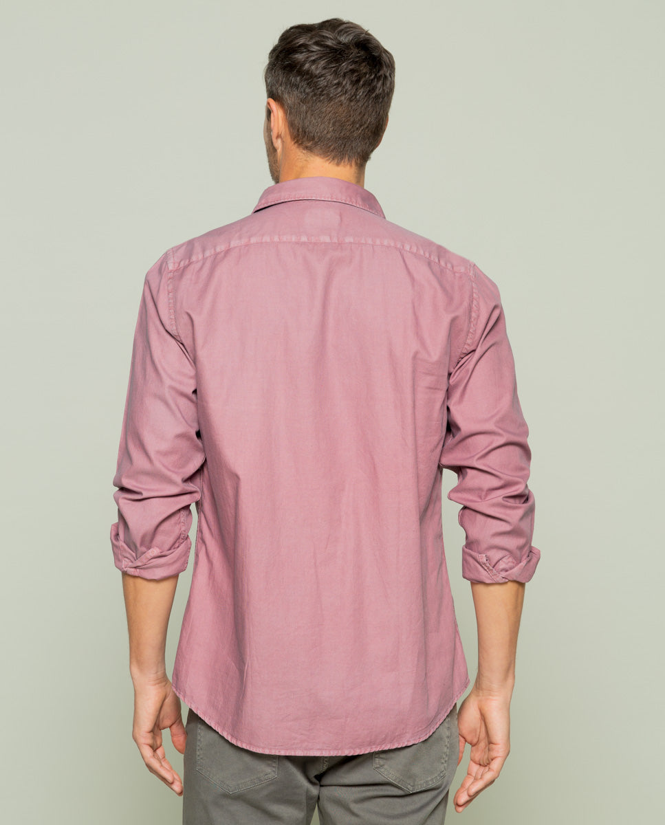 Camisa estructura pinpoint rosa