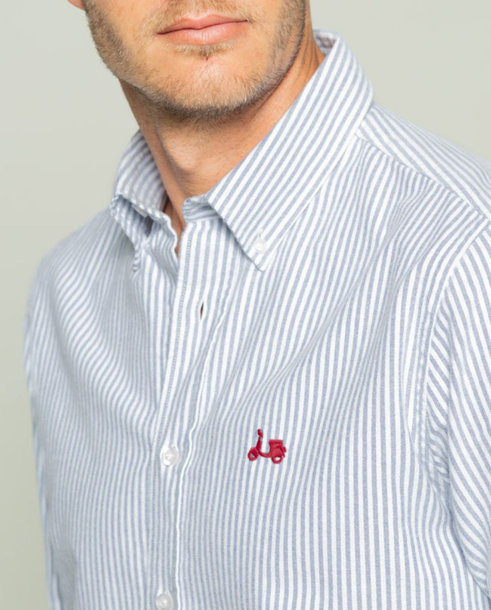 Camisa oxford regular marino | SCOTTA