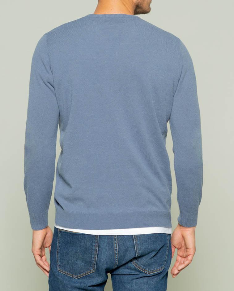 Jersey iconic v neck denim