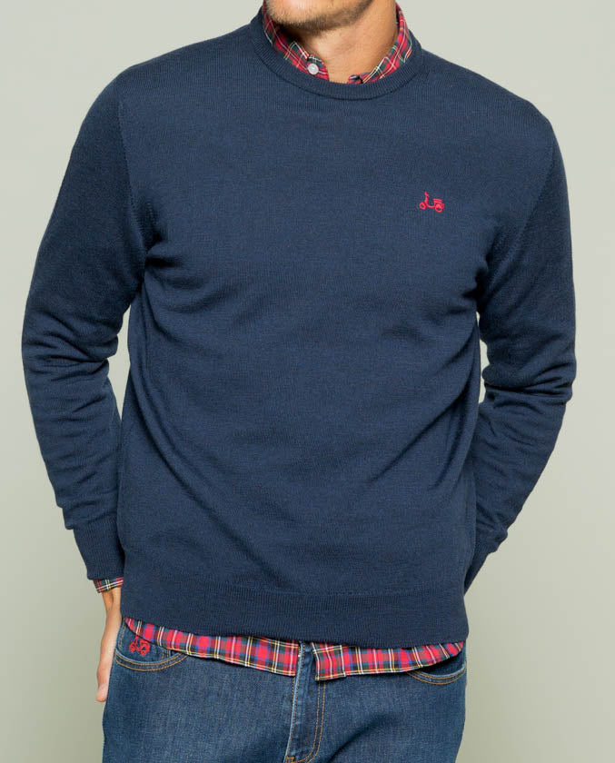 Jersey classic crew neck merino marino