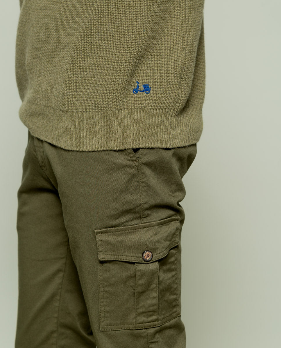 Jersey perlado cashmere khaki