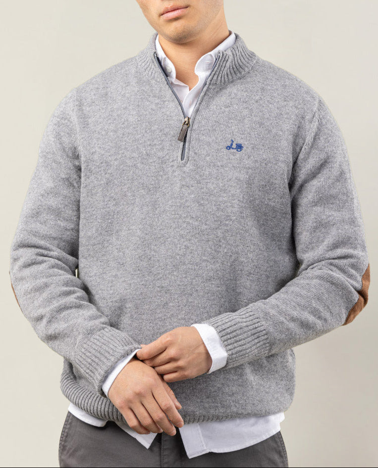 Jersey zip gris | SCOTTA