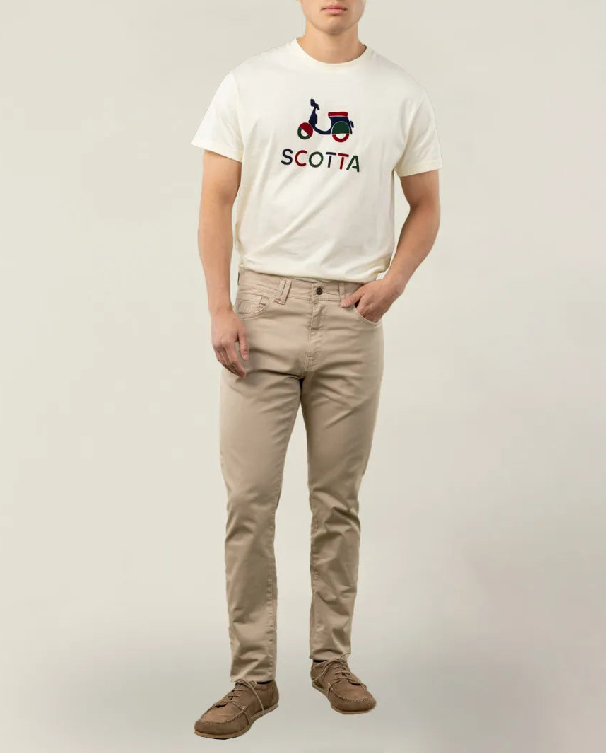 PANTALON COOPER 5 BOLSILLOS BEIGE | SCOTTA