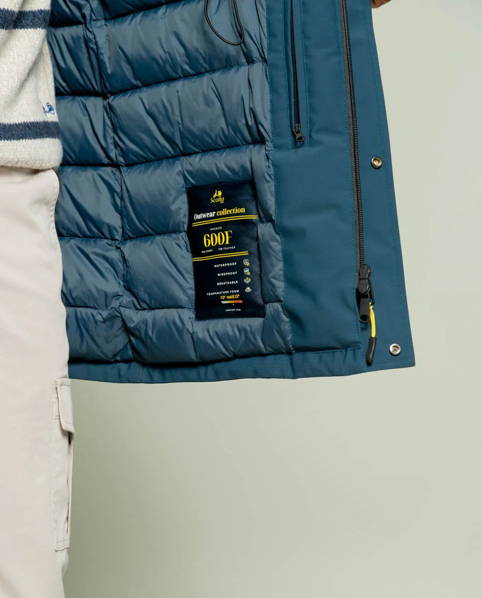 Parka rainy azul