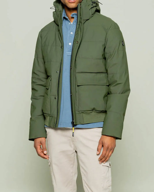 Parka corta sport verde