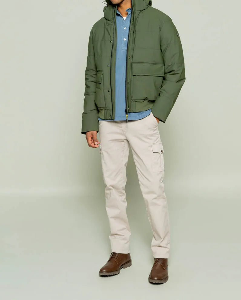 Parka corta sport verde